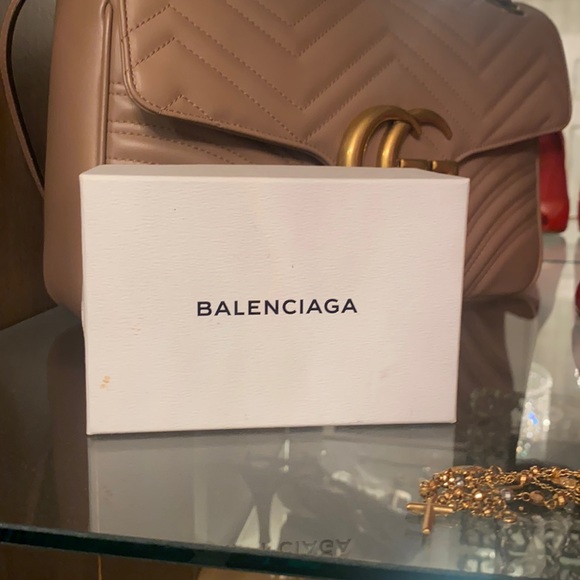 Balenciaga giant bracelet gold red leather - Picture 3 of 14